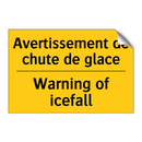 Avertissement de chute de glace /.../ - Warning of icefall
