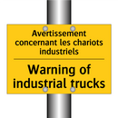 Avertissement concernant les chariots  /.../ - Warning of industrial trucks