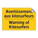 Avertissement aux kitesurfeurs - Warning of Kitesurfers