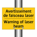 Avertissement de faisceau laser /.../ - Warning of laser beam