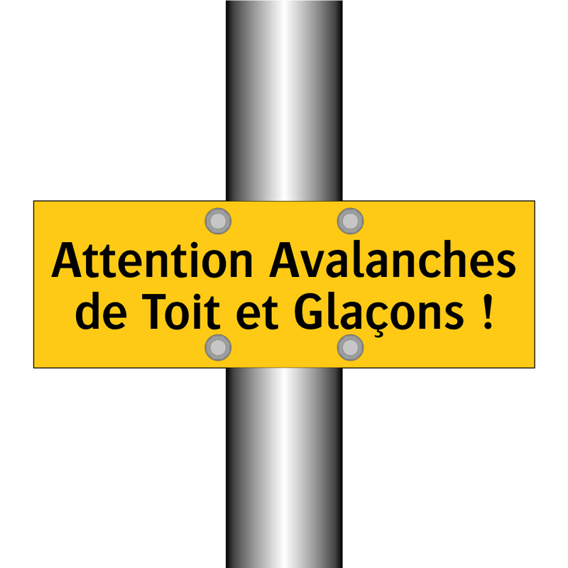 Attention Avalanches de Toit et Glaçons !