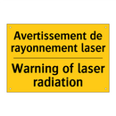 Avertissement de rayonnement laser /.../ - Warning of laser radiation