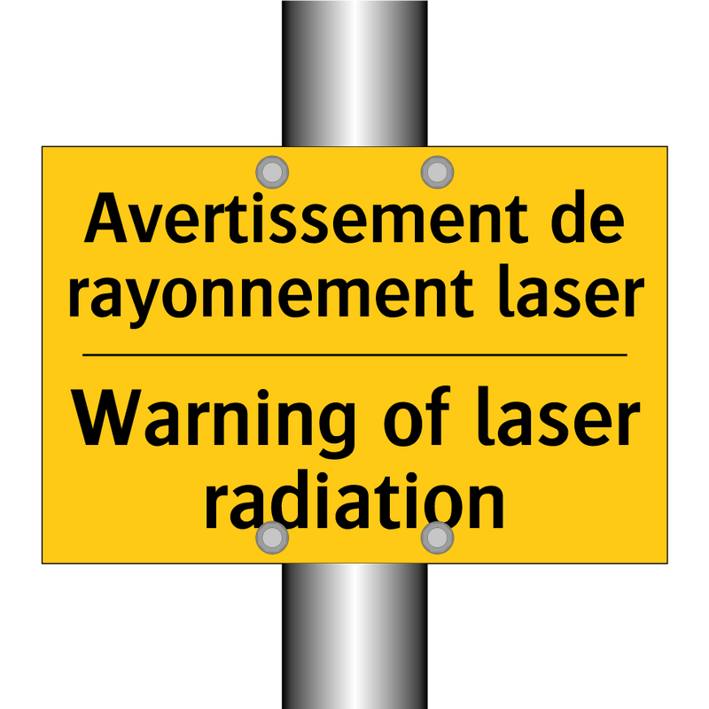 Avertissement de rayonnement laser /.../ - Warning of laser radiation