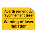 Avertissement de rayonnement laser /.../ - Warning of laser radiation