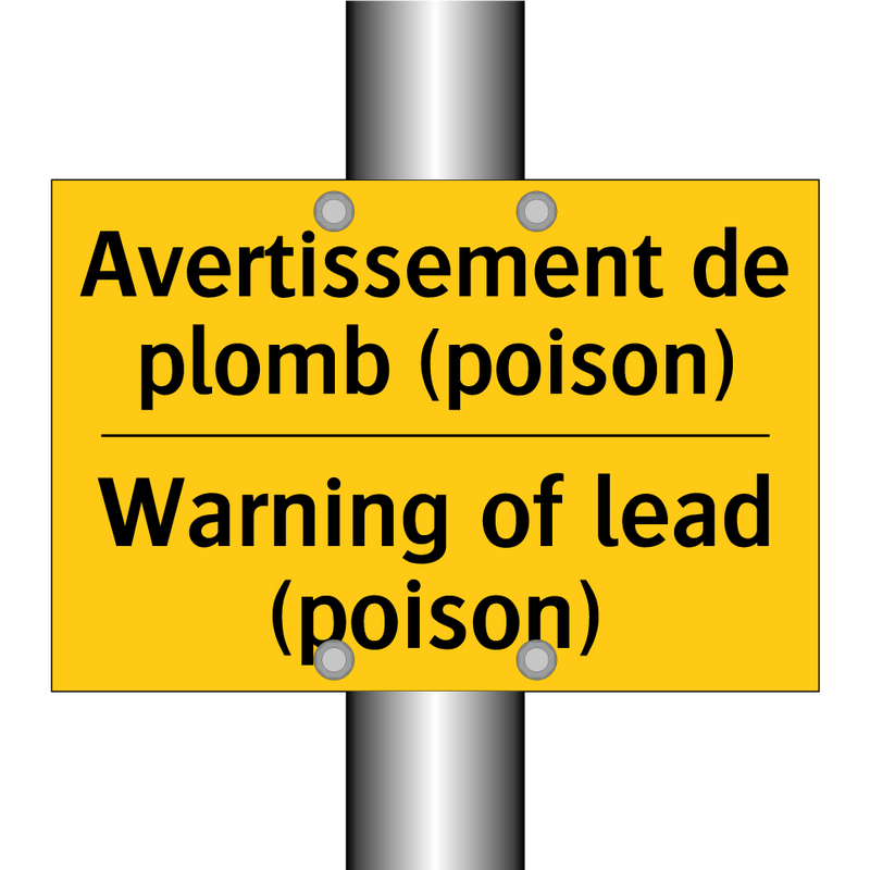 Avertissement de plomb (poison) /.../ - Warning of lead (poison)