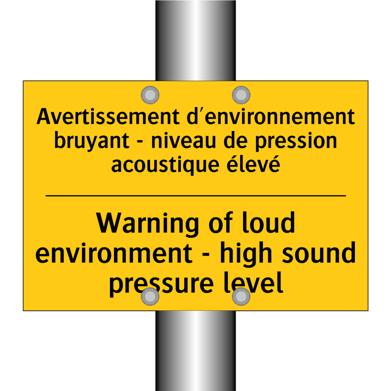 Avertissement d'environnement  /.../ - Warning of loud environment -  /.../