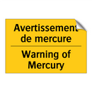 Avertissement de mercure - Warning of Mercury