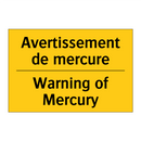 Avertissement de mercure - Warning of Mercury