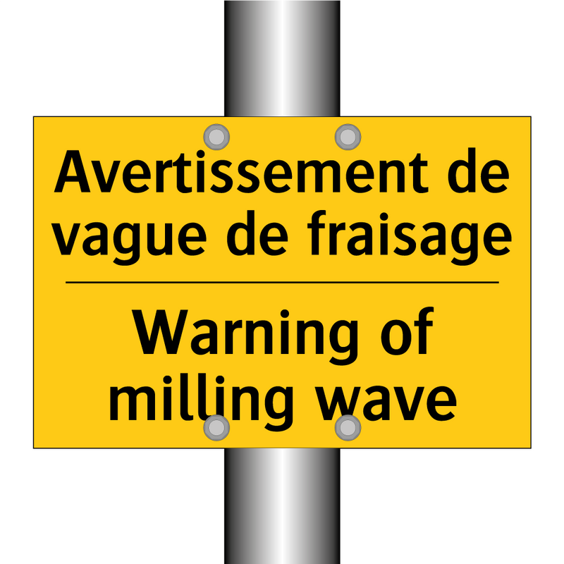 Avertissement de vague de fraisage /.../ - Warning of milling wave