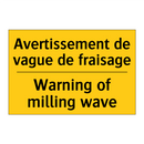 Avertissement de vague de fraisage /.../ - Warning of milling wave
