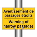 Avertissement de passages étroits /.../ - Warning of narrow passages