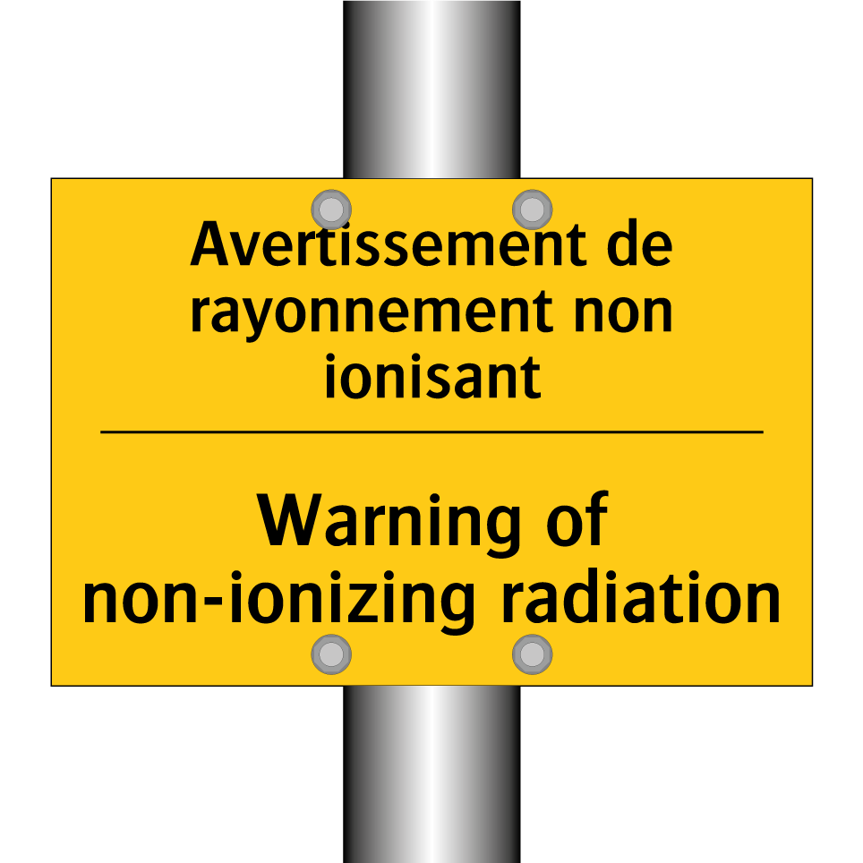 Avertissement de rayonnement non  /.../ - Warning of non-ionizing radiation /.../