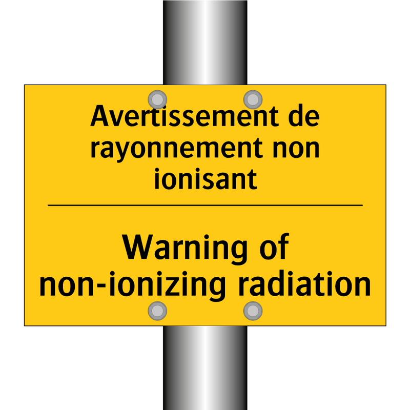 Avertissement de rayonnement non  /.../ - Warning of non-ionizing radiation /.../