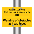 Avertissement d'obstacles à hauteur  /.../ - Warning of obstacles at head level /.../