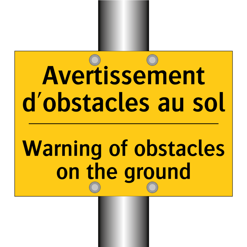 Avertissement d'obstacles au sol /.../ - Warning of obstacles on the ground /.../
