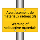 Avertissement de matériaux radioactifs /.../ - Warning of radioactive materials /.../
