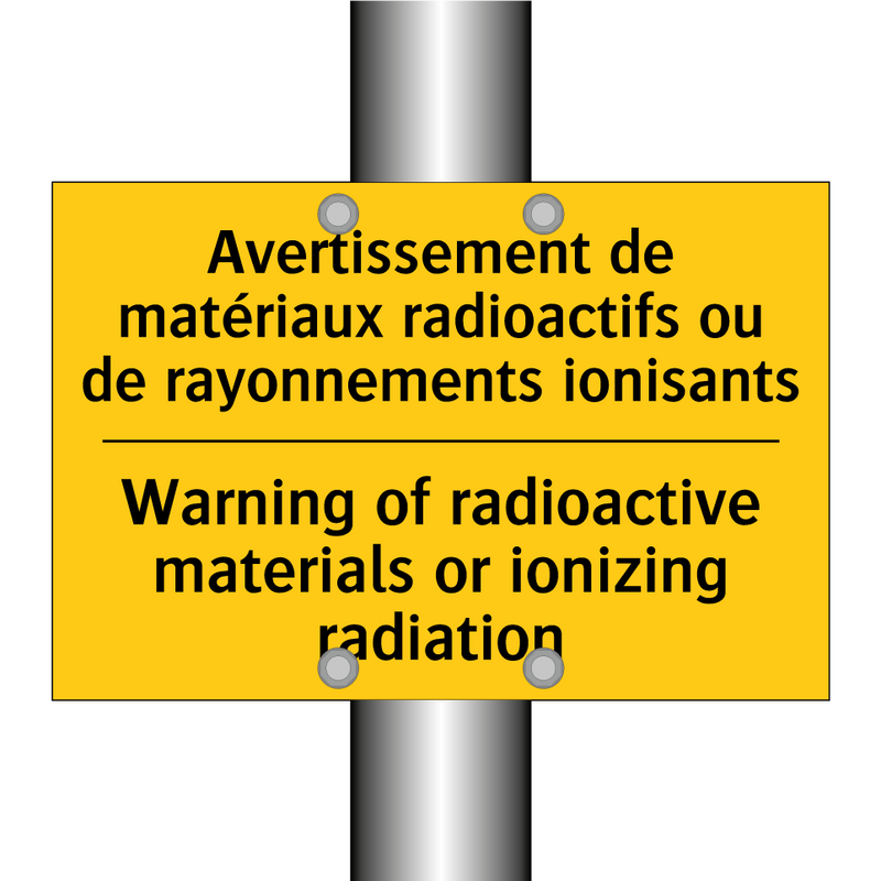 Avertissement de matériaux radioactifs  /.../ - Warning of radioactive materials  /.../