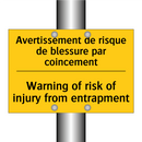 Avertissement de risque de blessure  /.../ - Warning of risk of injury from  /.../