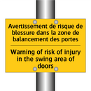 Avertissement de risque de blessure  /.../ - Warning of risk of injury in the  /.../