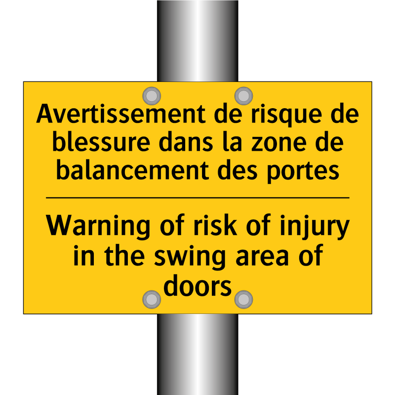 Avertissement de risque de blessure  /.../ - Warning of risk of injury in the  /.../