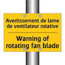 Avertissement de lame de ventilateur  /.../ - Warning of rotating fan blade