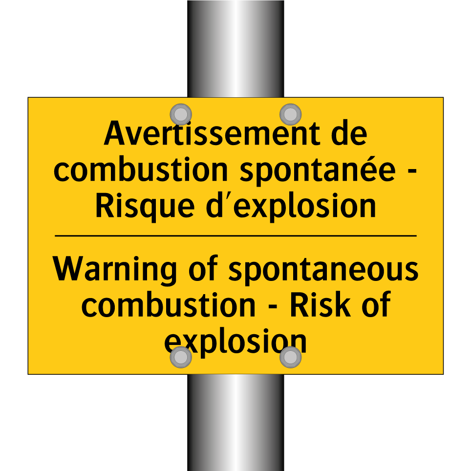 Avertissement de combustion spontanée  /.../ - Warning of spontaneous combustion  /.../
