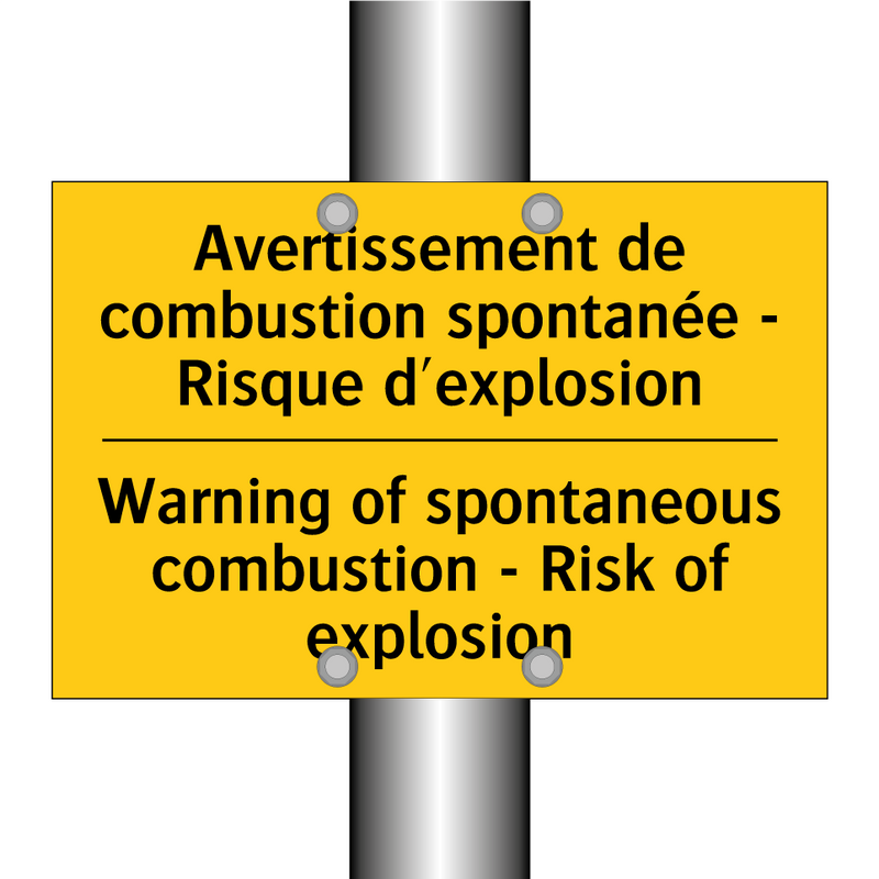 Avertissement de combustion spontanée  /.../ - Warning of spontaneous combustion  /.../