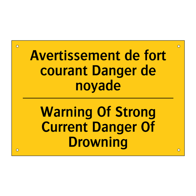 Avertissement de fort courant  /.../ - Warning Of Strong Current Danger  /.../