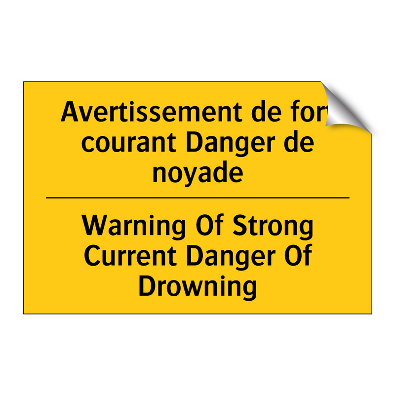 Avertissement de fort courant  /.../ - Warning Of Strong Current Danger  /.../