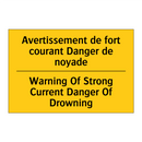 Avertissement de fort courant  /.../ - Warning Of Strong Current Danger  /.../