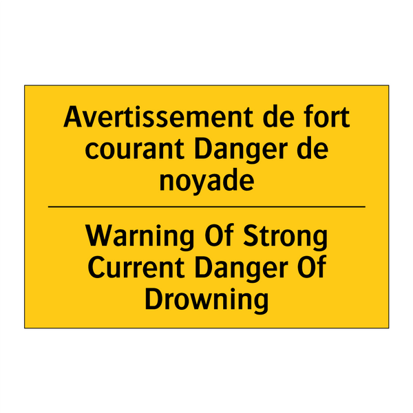 Avertissement de fort courant  /.../ - Warning Of Strong Current Danger  /.../