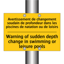 Avertissement de changement soudain  /.../ - Warning of sudden depth change  /.../