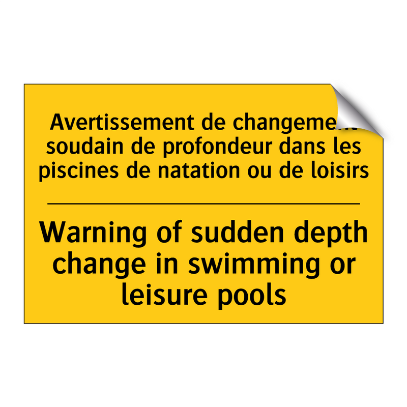 Avertissement de changement soudain  /.../ - Warning of sudden depth change  /.../