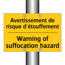 Avertissement de risque d'étouffement /.../ - Warning of suffocation hazard