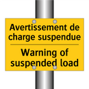 Avertissement de charge suspendue /.../ - Warning of suspended load
