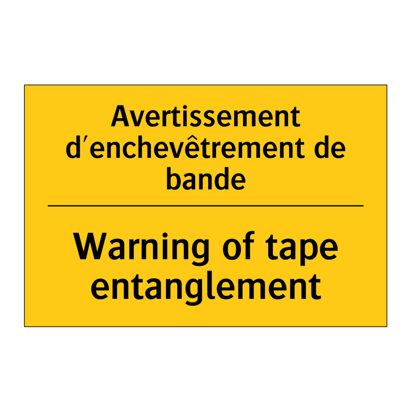 Avertissement d'enchevêtrement  /.../ - Warning of tape entanglement