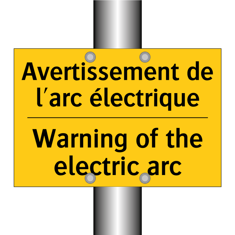 Avertissement de l'arc électrique /.../ - Warning of the electric arc