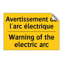 Avertissement de l'arc électrique /.../ - Warning of the electric arc