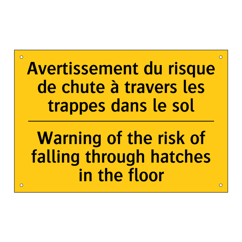 Avertissement du risque de chute  /.../ - Warning of the risk of falling  /.../