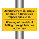 Avertissement du risque de chute  /.../ - Warning of the risk of falling  /.../