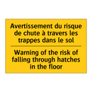 Avertissement du risque de chute  /.../ - Warning of the risk of falling  /.../