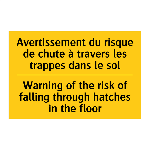 Avertissement du risque de chute  /.../ - Warning of the risk of falling  /.../