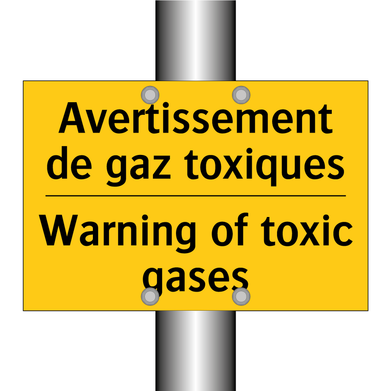 Avertissement de gaz toxiques - Warning of toxic gases