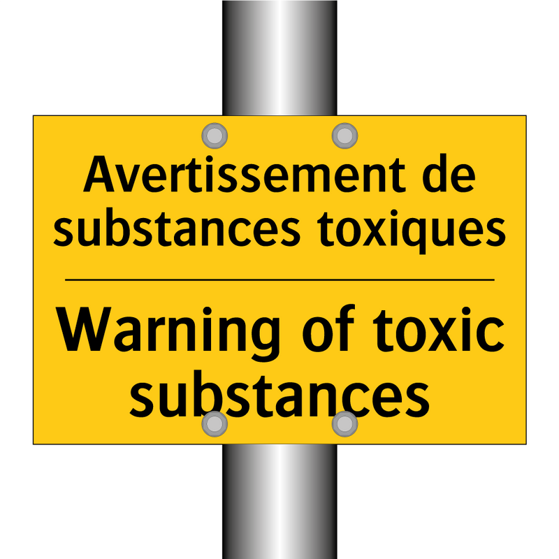 Avertissement de substances toxiques /.../ - Warning of toxic substances