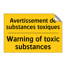 Avertissement de substances toxiques /.../ - Warning of toxic substances