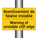Avertissement de falaise instable /.../ - Warning of unstable cliff edge