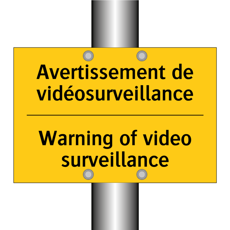 Avertissement de vidéosurveillance /.../ - Warning of video surveillance