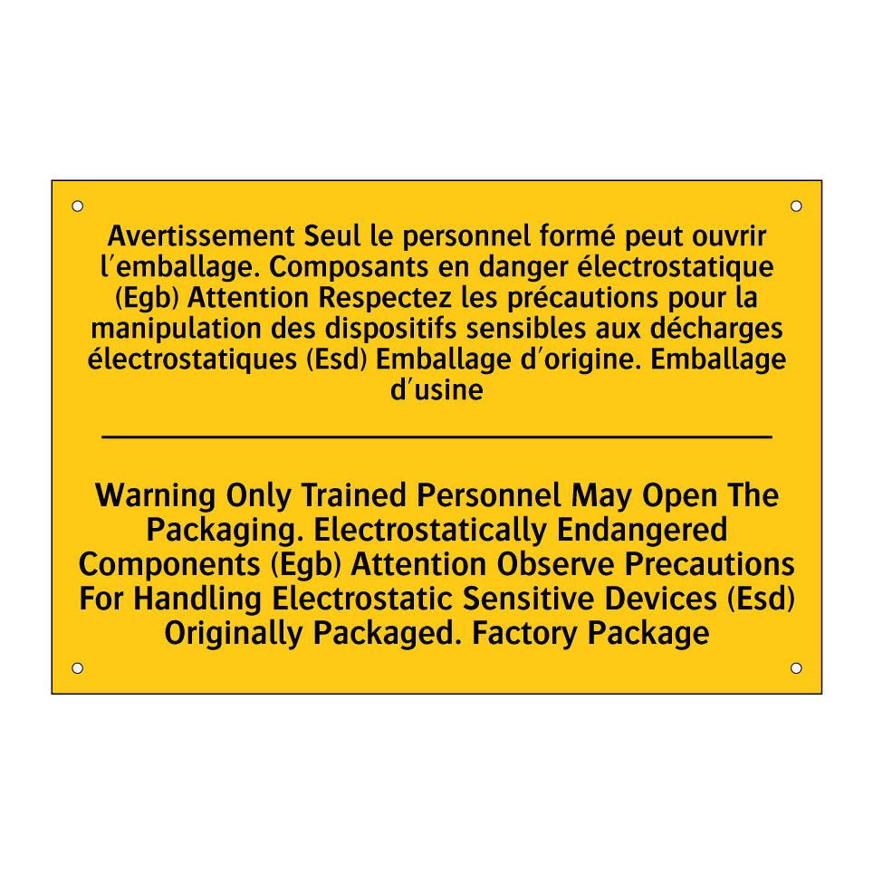 Avertissement Seul le personnel  /.../ - Warning Only Trained Personnel  /.../