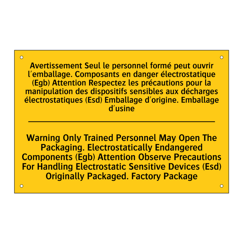 Avertissement Seul le personnel  /.../ - Warning Only Trained Personnel  /.../