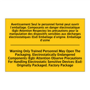 Avertissement Seul le personnel  /.../ - Warning Only Trained Personnel  /.../